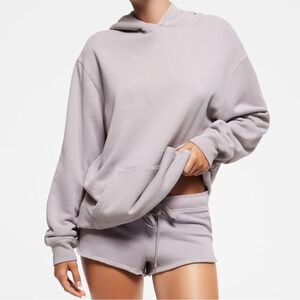 The SKIMS French Terry Hoodie in Oyster- size M